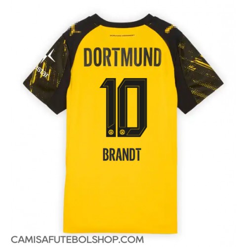 Camisa de time de futebol Borussia Dortmund Julian Brandt #10 Replicas 1º Equipamento Feminina 2025-26 Manga Curta